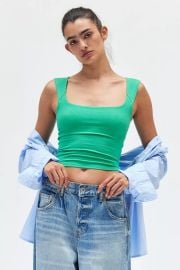 Bdg Square Neck Fitted Tank Top at Urban Outfitters