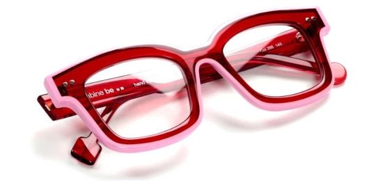 Be Idol Line Glasses in Shiny Pink at Eyeons
