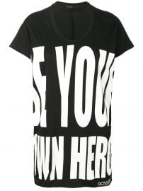 Be Your Own Hero T-shirt by Haider Ackermann at Far Fetch