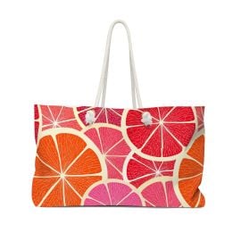 Beach Bag Weekender Tote Grapefruits - at Etsy