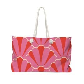 Beach Bag Weekender Tote Vintage Art Deco Print - at Etsy