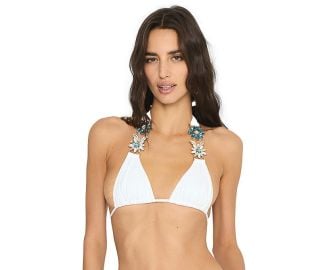 Beach Bunny Emerson Halter-Emerson Bikini B2303T4-WHTE-B2303B1-WHTE Swimwear World at Swimwear World