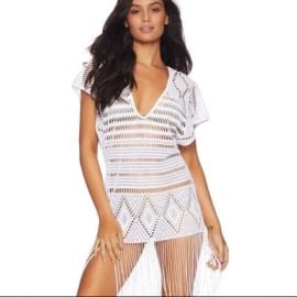 Beach Bunny Swim Beach Bunny White Crochet Swim Coverup Poshmark at Poshmark