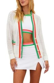 Beach Riot Gene Open Stitch Cotton Cardigan at Nordstrom