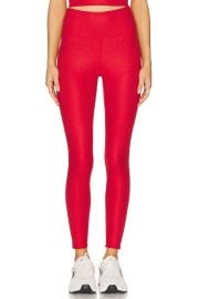 Beach Riot Piper Legging In Red Shine Waffle at Revolve