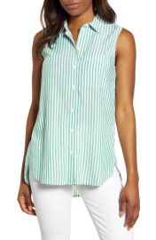 BeachLunchLounge Ana Sleeveless Stripe Shirt at Nordstrom