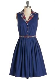 Beacon of Charm Dress in Plaid at ModCloth