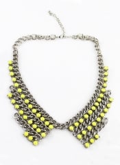 Beaded Chain Collar at She Inside