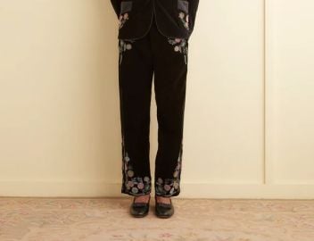 Beaded Noon Flower Trousers BODE at Bode