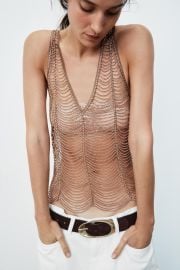 Beaded Tank Top at Zara