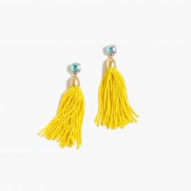 Beaded Tassel Earrings at J. Crew