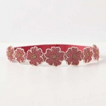 Beaded daisy belt in pink at Anthropologie at Anthropologie