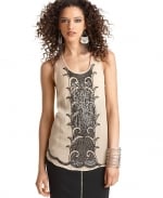 Beaded tank by Bar III at Macys