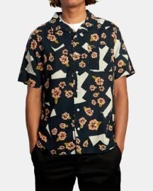 Beat Print Short Sleeve Shirt RVCA at RVCA