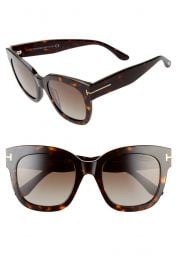 Beatrix 52mm Polarized Gradient Square Sunglasses at Nordstrom