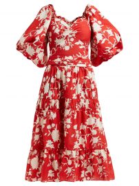 Beautiful Chaos tiered floral-print cotton dress by Johanna Ortiz at Matches