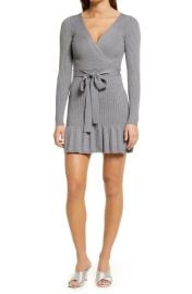 Bebe Surplice fit and flare dress at Nordstrom