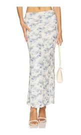 Bec Bridge Riva Maxi Skirt In Porcelain Rose at Revolve