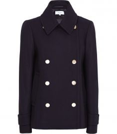 WornOnTV: Maya’s navy pea coat on Four Weddings and a Funeral ...