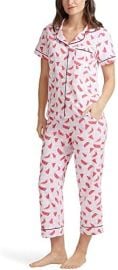 BedHead Pajamas Short Sleeve Cropped Pajama Set at Amazon