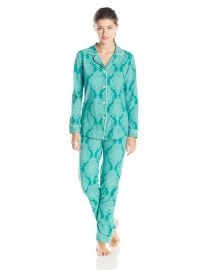 BedHead Pajamas Womenand39s Classic Pajama Stretch Set in Jade at Amazon