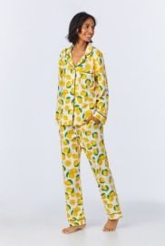 Bedhead Main Squeeze Long Sleeve Classic Stretch Jersey PJ Set Extra Small Lemon eBay at eBay