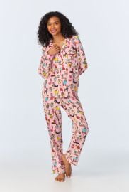 Bedhead x Bronwyn Newport Chic Boxers Long Sleeve Classic Stretch Jers - Bedhead Pajamas at Bedhead