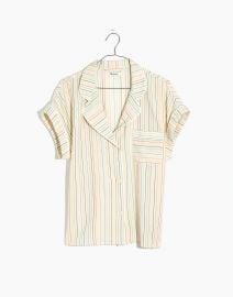 Bedtime Pajama Top in Rainbow Stripe at Madewell