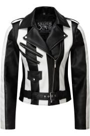 Beetlejuice Leather Jacket FAUX LEATHER Killstar at Killstar