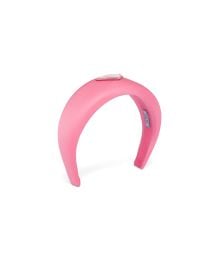 Begonia Pink Nylon headband at Prada