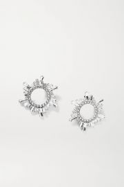 Begum Crystal Earrings by Amina Muaddi at Net A Porter