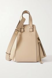 Beige Hammock small textured-leather shoulder bag  LOEWE  NET-A-PORTER at Net a Porter