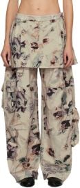 Beige Lawn Skirt Cargo Pants at Ssense