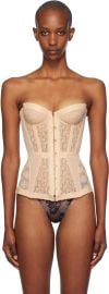 Beige Mercy Corset at ssense
