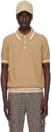 Beige Pb Labyrinth Polo at ssense