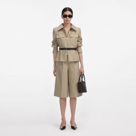 Beige Twill Playsuit self-portrait-US at Self Portrait