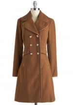 Beige coat from Modcloth at Modcloth