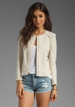 Beige jacket by Juicy Couture at Revolve