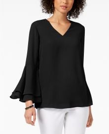 Bell-Sleeve Blouse by Alfani at Macys