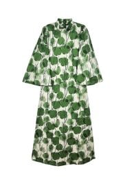 Bell Sleeve Maxi Mod Dress - Forest Fleur BURU at Buru