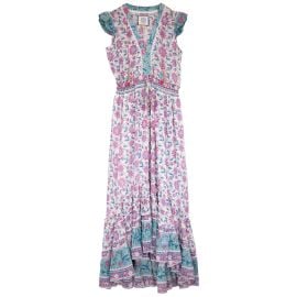 Bell by Alicia Bell Annie Maxi Dress - PinkTurquoise  at Luck Lafayette