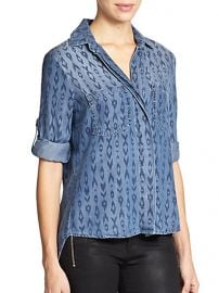 Bella Dahl - Printed Patch-Pocket Shirt at Saks Fifth Avenue