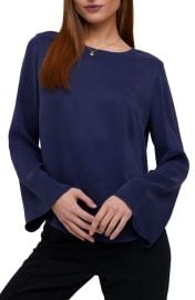 Bella Dahl Bell Sleeve Button Back Top at Nordstrom