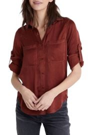 Bella Dahl Patch Pocket Button-Up Shirt at Nordstrom