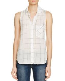 Bella Dahl Pocket Button Down Windowpane Shirt at Bloomingdales