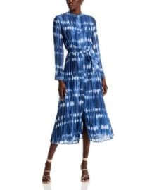 Bella Dahl Printed Tie Waist Pleated Maxi Dress at Bloomingdales