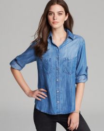 Bella Dahl Shirt - Denim Seamed Pocket at Bloomingdales