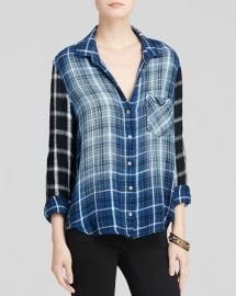 Bella Dahl Shirt - Mixed Plaid Raglan at Bloomingdales