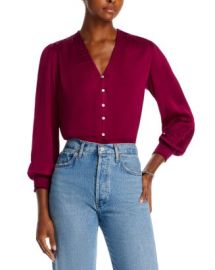 Bella Dahl Smocked Cuff Buttoned Blouse Bloomingdales at Bloomingdales