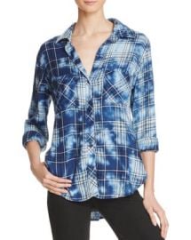 Bella Dahl Two Pocket Plaid Button Down Shirt at Bloomingdales